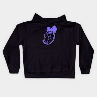 manacles handcuffs wutang neon purple Kids Hoodie